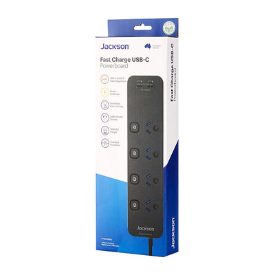 Jackson Fast Charge 4 Outlets / 4 USB Ports