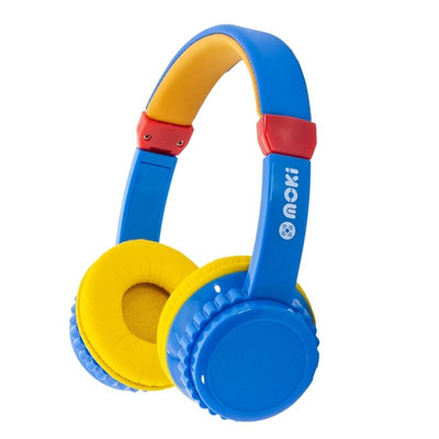 Moki Play Safe Headphones Blue/Yellow