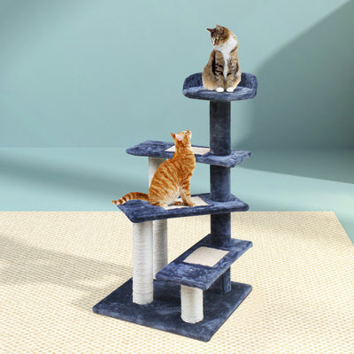 Cat Tree 100cm Scratching Post Scratcher Tower Wood Condo House Trees Bed