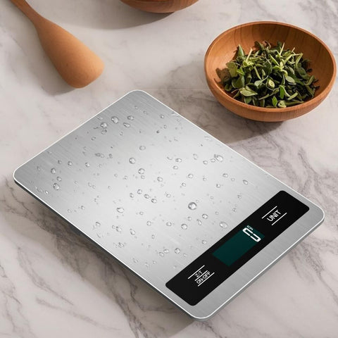 10kg/1g Precision Kitchen Scale: Ultra-Thin, Multi-Unit, Stainless Steel for Aussie Home Cooks