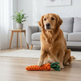 Durable Carrot - Shaped Cotton Rope Dog Toy for Interactive Play, Chewing, and Dental Health – Fun Tug - of - War and Fetch Toy for Medium to...