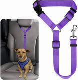 Protect Your Pet on the Road: 2 - in - 1 Adjustable Dog Car Safety Tether and Leash, 360° Rotating Hook for Cars and SUVs, Secure Your Cat or Dog...