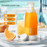 White Portable Rechargeable Blender Bottle, 500ml, USB Charging, 1200mAh, with 304 Stainless Steel Blade – For...