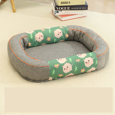 Size S Grey Cozy Pet Bed for Small Dogs and Cats - Durable & Chew - Resistant Nest for All Seasons