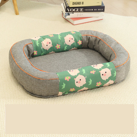 Size S Grey Cozy Pet Bed for Small Dogs and Cats - Durable & Chew - Resistant Nest for All Seasons