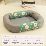 Size S Grey Cozy Pet Bed for Small Dogs and Cats - Durable & Chew - Resistant Nest for All Seasons