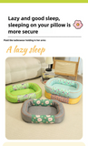 Size S Grey Cozy Pet Bed for Small Dogs and Cats - Durable & Chew - Resistant Nest for All Seasons