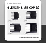 Professional Pet Grooming Hair Clipper Kit - Rechargeable, Low Noise, with Ceramic Blades & 5 - Speed Adjustment(gold)