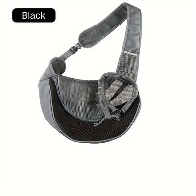 Black Portable Oxford Fabric Pet Carrier for Cats and Puppies (Size L)