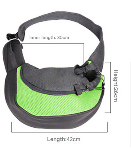 Black Portable Oxford Fabric Pet Carrier for Cats and Puppies (Size L)