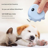 Blue Cute Dinosaur Electric Pet Nail Grinder - 3 - Speed, Low Noise, USB - C for Dogs & Cats