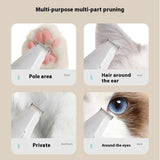 Green Rechargeable Pet Grooming Clipper with Built - in Vacuum - Low Noise Hair Trimmer for Dogs & Cats