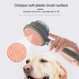 Pink & Grey Dual - Sided Pet Grooming Brush - Self - Cleaning Slicker & Gentle Massage Bath Comb for Dogs & Cats