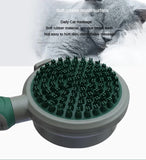 Pink & Grey Dual - Sided Pet Grooming Brush - Self - Cleaning Slicker & Gentle Massage Bath Comb for Dogs & Cats