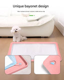 Grey Reusable Silicone Pet Pee Pad Holder - Non - Slip Training Tray with Spill - Proof Edges for Dogs & Puppies(62cm x 42cm)