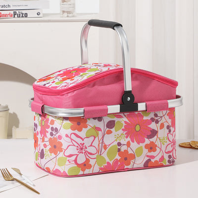 27L Foldable Insulated Picnic Cooler Basket