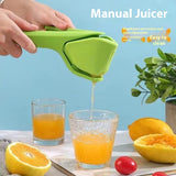 Foldable Manual Lemon Squeezer & Citrus Juicer - Portable Handheld Fruit Press for Fresh Orange & Lime Juice -...