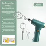Cordless Electric Hand Mixer - Rechargeable 3-Speed Egg Beater & Cream Whisk - Lightweight Self-Standing Design...