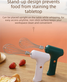 Cordless Electric Hand Mixer - Rechargeable 3-Speed Egg Beater & Cream Whisk - Lightweight Self-Standing Design...
