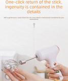 Cordless Electric Hand Mixer - Rechargeable 3-Speed Egg Beater & Cream Whisk - Lightweight Self-Standing Design...