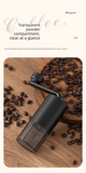 Manual Hand-Crank Coffee Grinder Precision Burr Mill with Adjustable Settings and Cleaning Brush MDJ-09 Matte Black