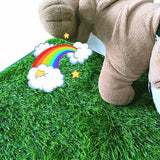 M Size Realistic Artificial Grass Dog Potty Pad - Indoor/Outdoor Pet Training Turf, Easy to Clean PE & TPR Material