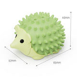 3 - Pack Cat Hedgehog Lick Toys – Rotating Catnip Ball Scratcher with Adhesive Mount, ABS Self - Play Wall Toy in Green, Blue & Brown
