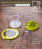 4-in-1 Manual Citrus Juicer with Grater and Egg Separator -Free Multi-Function Hand Press Lemon Orange Squeezer...