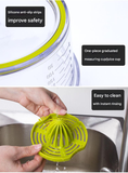 4-in-1 Manual Citrus Juicer with Grater and Egg Separator -Free Multi-Function Hand Press Lemon Orange Squeezer...