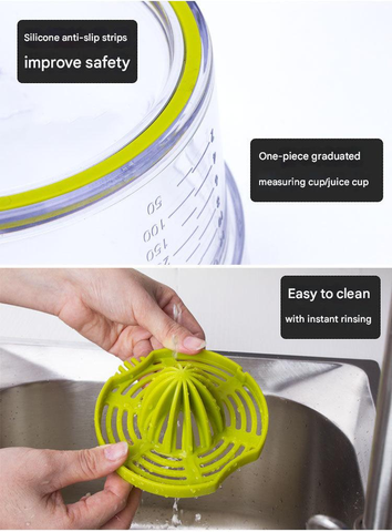 4-in-1 Manual Citrus Juicer with Grater and Egg Separator -Free Multi-Function Hand Press Lemon Orange Squeezer...