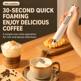 J-17 Black Wireless Handheld Electric Milk Frother / Egg Beater / Dough Mixer with 3 Stainless Steel Heads &...