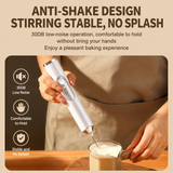 J-17 Black Wireless Handheld Electric Milk Frother / Egg Beater / Dough Mixer with 3 Stainless Steel Heads &...