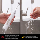 J-17 Black Wireless Handheld Electric Milk Frother / Egg Beater / Dough Mixer with 3 Stainless Steel Heads &...