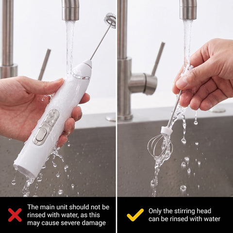 J-17 Black Wireless Handheld Electric Milk Frother / Egg Beater / Dough Mixer with 3 Stainless Steel Heads &...
